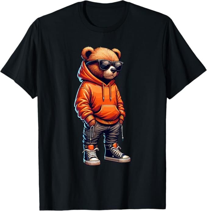product 9 image 1 Graphic Teddy Bear Hip Hop Streetwear T-Shirt | Colorful Urban Graffiti Style Tee | Unisex Short Sleeve Cotton Casual Top for Men, Women & Youth | Street Fashion Aesthetic Tee(Bundle of 5 Products) - Image 1