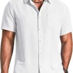 COOFANDY MEN’S TEXTURED BUTTON DOWN SUMMER SHIRT(bundle of 10 Products)